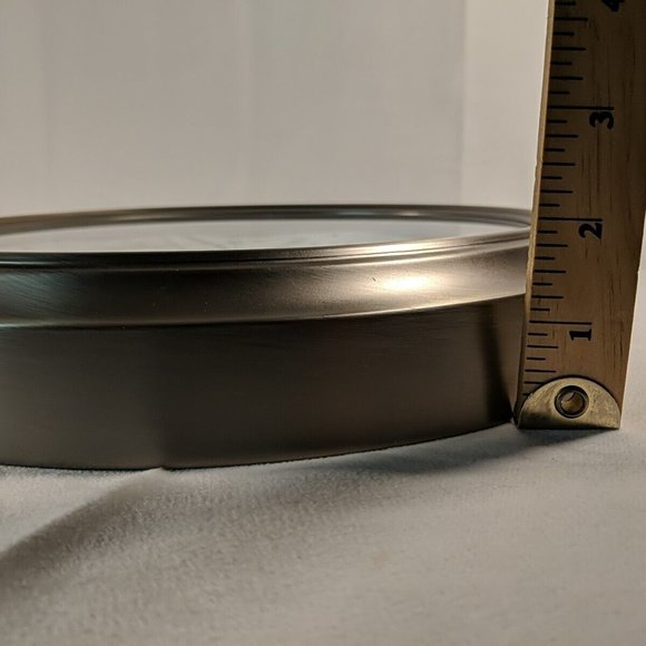 Nexxtech Quartz Analog Clock Digital Date Day Auto Wind Wall Decor Silver 12" - Picture 11 of 13